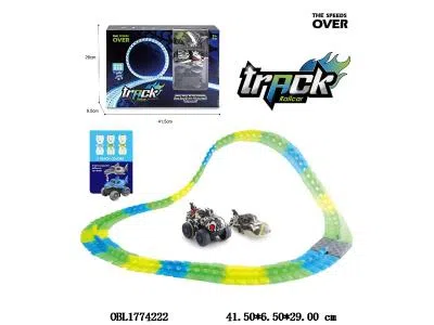 电动夜光轨道车套装 3.7V锂电池包电_OBL1774222