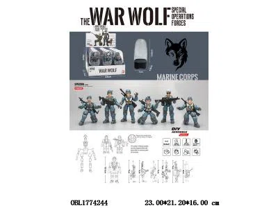 军人军事套装 多款混装 12小盒装1展示盒_OBL1774244