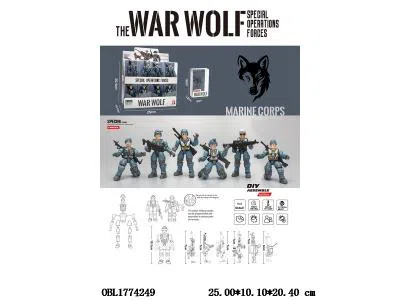 军人军事套装 多款混装 24小盒装1展示盒_OBL1774249