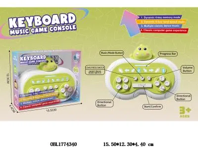 绿色恐龙律动跳舞游戏机带音乐 3*AAA不包电 PET盒_OBL1774340