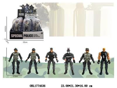 军人 6款混装 12小盒装一展示盒_OBL1774636