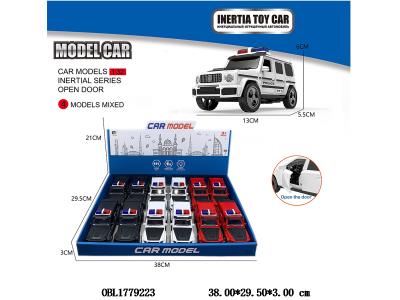 惯性警车 可开门 12只装一展示盒 3色混装_OBL1779223