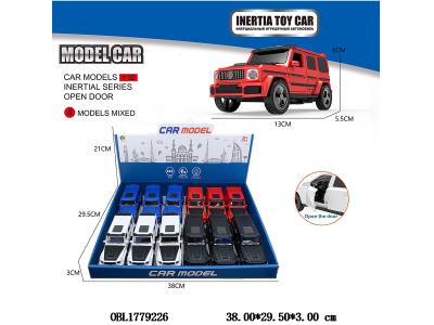 惯性车 可开门 12只装一展示盒 4色混装_OBL1779226