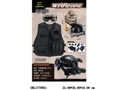 警察套装袋灯光 警灯2*AAA不包电 三灯手电筒3*AG13包电 红外线2*AG10包电_OBL1779951