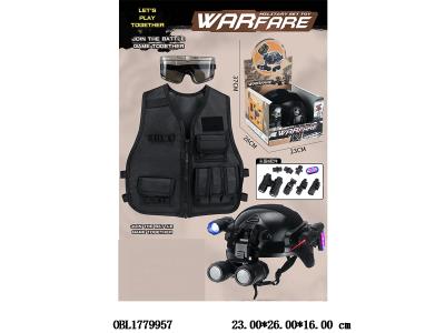 警察套装袋灯光 警灯2*AAA不包电 手电筒/红外线各2*AG10包电_OBL1779957