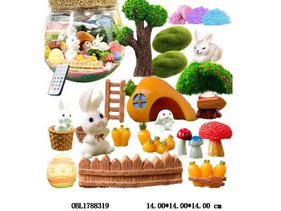 复活节夜灯套装 灯珠2*CR2032包电 遥控1*CR2025包电_OBL1788319