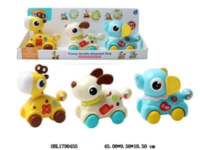 3只装滑行卡通车带灯光音乐 6*AAA包电_OBL1790455