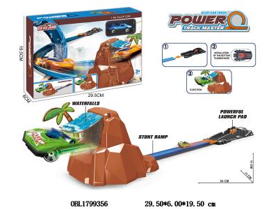 合金弹射山洞轨道套装 配1只合金滑行车_OBL1799356