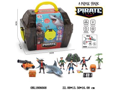 海盗百宝箱套装 鲨鱼带灯光声音 3*AG13包电_OBL1806668