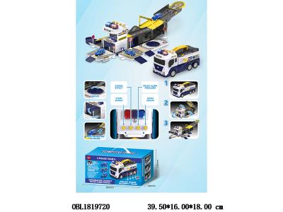 滑行拆装警车套装 带灯光音乐 2*AA不包电_OBL1819720