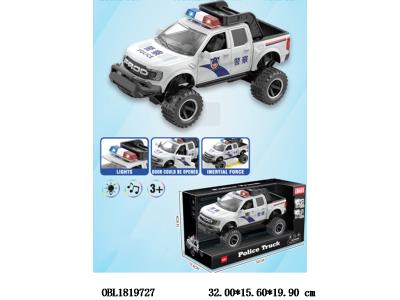 惯性警察越野车带灯光音乐 2*AA不包电_OBL1819727