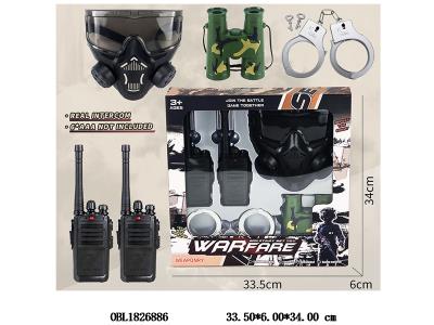 警察套装 对讲机6*AAA不包电_OBL1826886