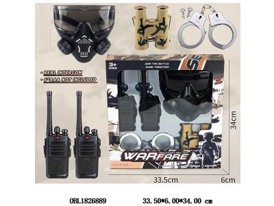 警察套装 对讲机6*AAA不包电_OBL1826889