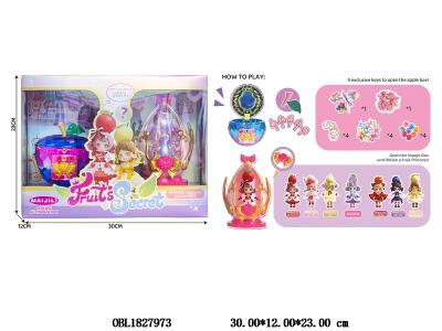 饰品套装苹果盲盒/搪胶实心公仔桃子盲盒_OBL1827973