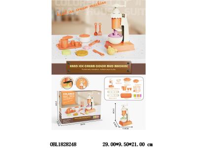 儿童过家家仿真厨具雪糕彩泥机套装_OBL1828248