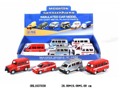 俄文合金回力车 4款混装 12只装1展示盒_OBL1837038