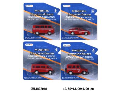 俄文合金回力车 4款混装_OBL1837048