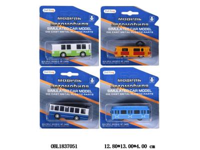 俄文合金回力车 4款混装_OBL1837051