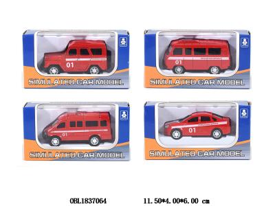 俄文合金回力车 4款混装_OBL1837064