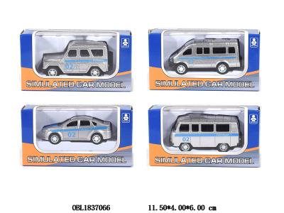 俄文合金回力车 4款混装_OBL1837066