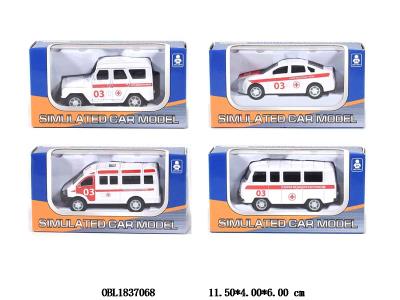 俄文合金回力车 4款混装_OBL1837068