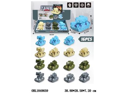 回力坦克 4款4色混装 16只装一展示盒_OBL1849659