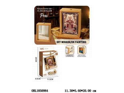 相框画镜子2合一 带灯光 配USB线 3.7v锂电池包电_OBL1850984