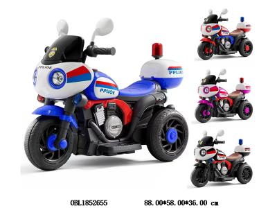 电动哈雷警车 带灯光音乐 铅酸电池包电 4色混装_OBL1852655