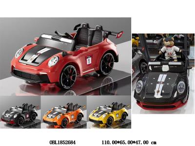 电动汽车 带灯光音乐 车身12v电池包电 遥控2*AAA不包电3色混装_OBL1852684