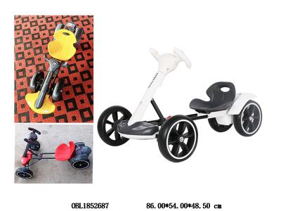 电动卡丁车 带灯光音乐 车身6v电池包电 遥控2*AAA不包电3色混装_OBL1852687