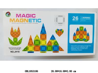 益智磁性积木片 34PCS_OBL1853106