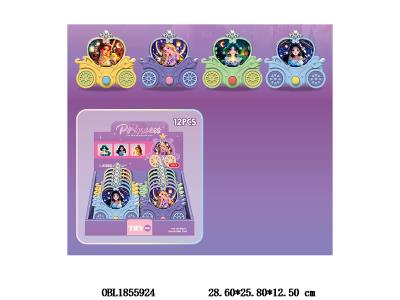 公主南瓜车游戏水机 4色混装 12只装一展示盒_OBL1855924