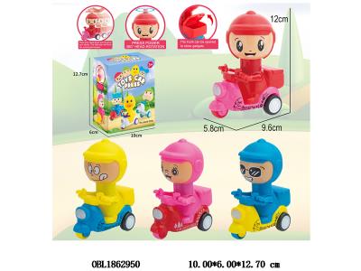 按压惯性摩托车 4款4色混装_OBL1862950