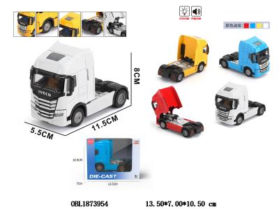 回力合金拖头卡车 带灯光音乐 3*AG13包电 4色混装_OBL1873954