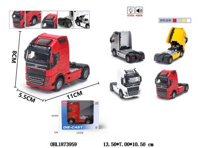 回力合金拖头卡车 带灯光音乐 3*AG13包电 4色混装_OBL1873959