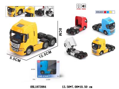 回力合金拖头卡车 带灯光音乐 3*AG13包电 4色混装_OBL1873984