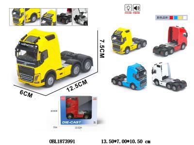 回力合金拖头卡车 带灯光音乐 3*AG13包电 4色混装_OBL1873991