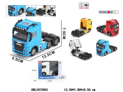 回力合金拖头卡车 带灯光音乐 3*AG13包电 4色混装_OBL1873993