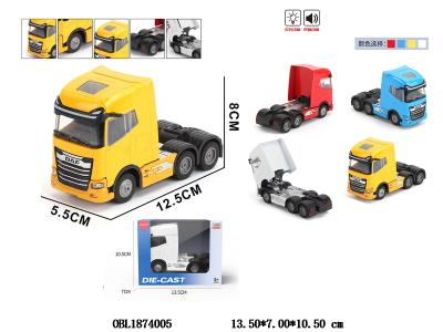 回力合金拖头卡车 带灯光音乐 3*AG13包电 4色混装_OBL1874005