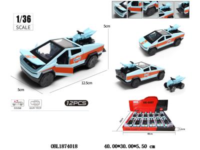 1:36 合金回力车 可开门 12只装一展示盒_OBL1874018