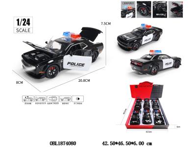 1:24 回力合金车 带灯光音乐 3*AG13包电 6只装一展示盒_OBL1874080