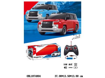 俄文1:12遥控车带灯光配USB线 车身3.7V锂电池包电 遥控器2*AA不包电 2色混装 27频率_OBL1874804