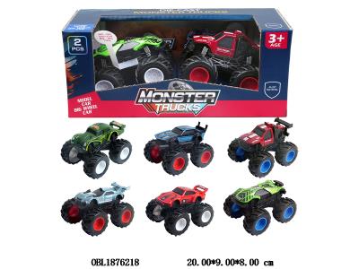 2只装1:64合金惯性车带灯光音乐 3*LR43包电 6款混装_OBL1876218