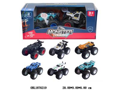 2只装1:64合金惯性车带灯光音乐 3*LR43包电 6款混装_OBL1876219