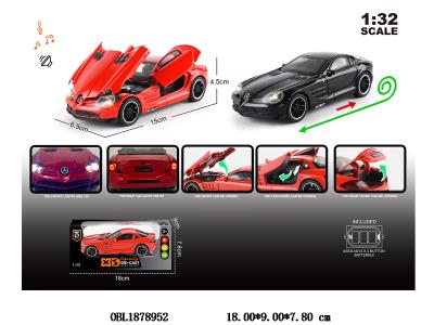 1：32锌合金回力车带灯光声音 可开门 3*AG13包电 2色混装_OBL1878952