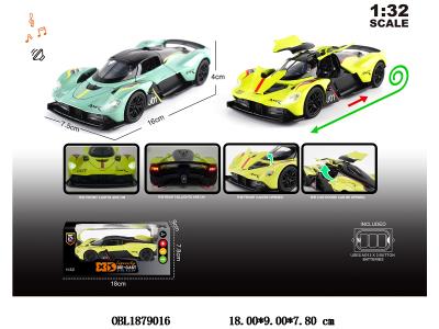 1：32锌合金回力车带灯光声音 可开门 3*AG13包电 2色混装_OBL1879016