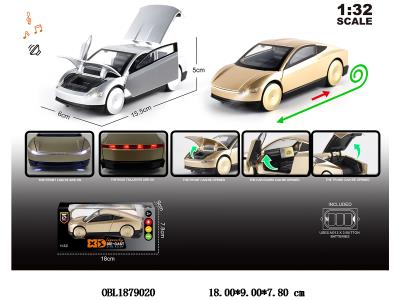 1：32锌合金回力车带灯光声音 可开门 3*AG13包电 2色混装_OBL1879020