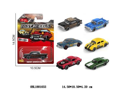 1:64 滑行合金车 6款混装_OBL1881033