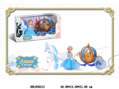 马车配6寸实身芭芘 主体衣服1款1色_OBL958513