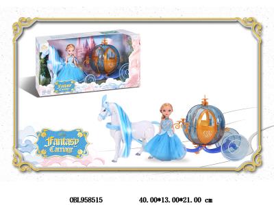 电动马车带声音配6寸实身芭芘 主体衣服1款1色 2*AA无包电_OBL958515